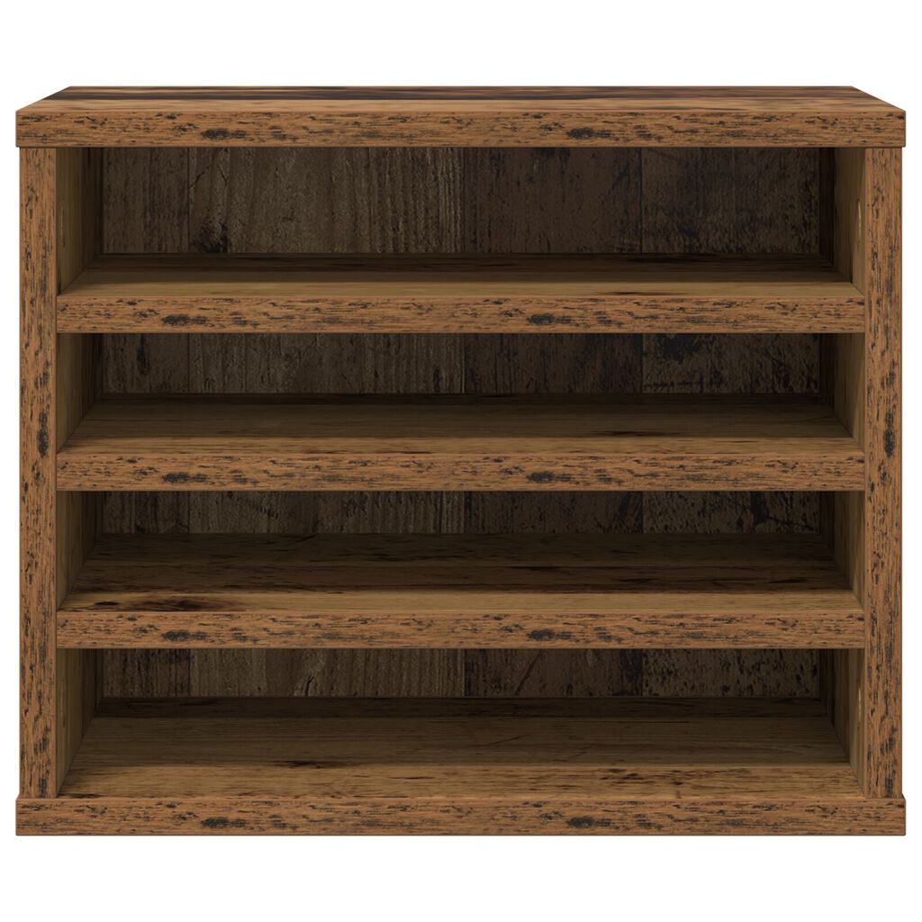 vidaXL Organizator za pisalno mizo Stari les 36x26x29,5 cm Les