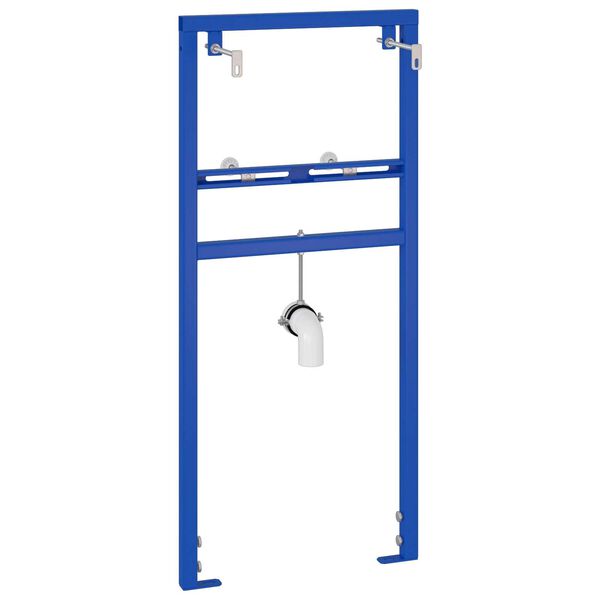vidaXL Skrita montažna okvir za umivalnik 50x112-136 cm Jeklo