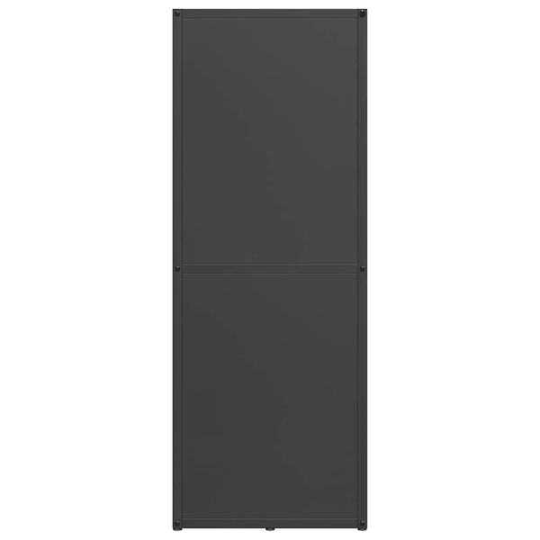 vidaXL Stojalo za drva črno 40x30x80 cm hladno valjano jeklo