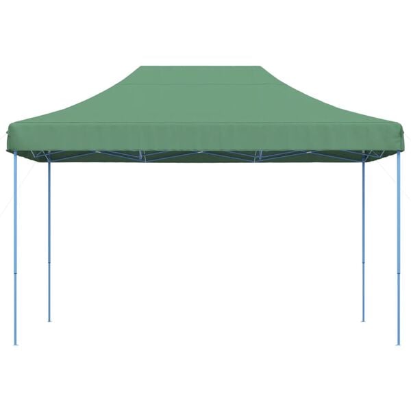 vidaXL Zložljivi pop-up šotor za zabave zelen 410x279x315 cm