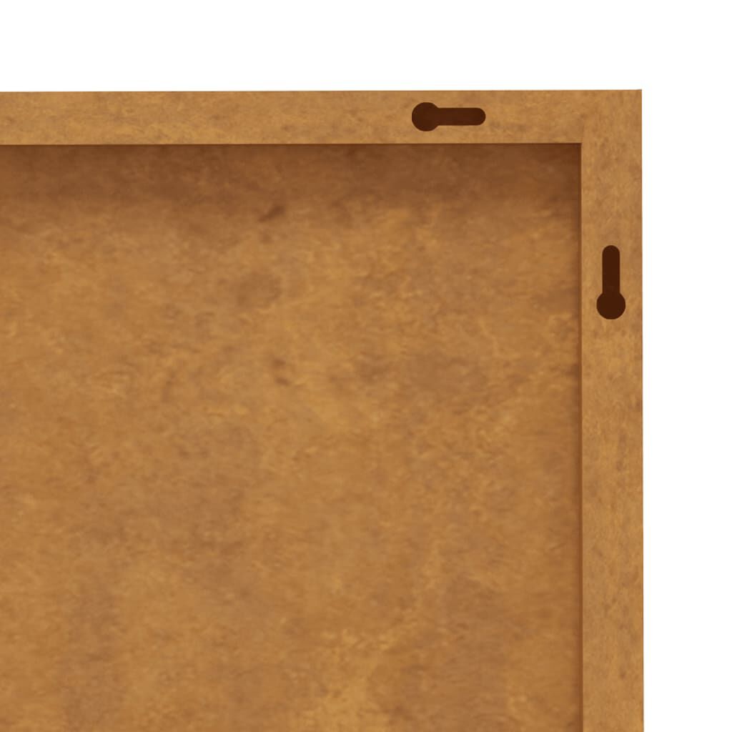 vidaXL Vrtna stenska dekoracija 3 kosi 105x55 cm corten jeklo sonce