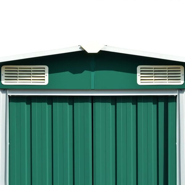 vidaXL Vrtna lopa 257x298x178 cm kovinska zelena