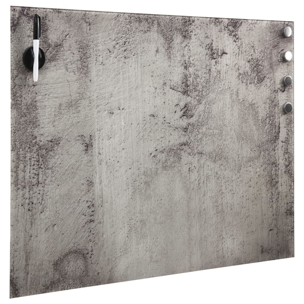 vidaXL Stenska magnetna tabla iz stekla 40x40 cm