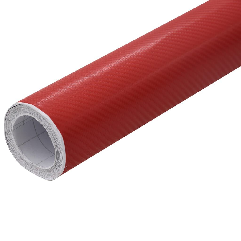 vidaXL Folija za avto 4D rdeča 100x150 cm