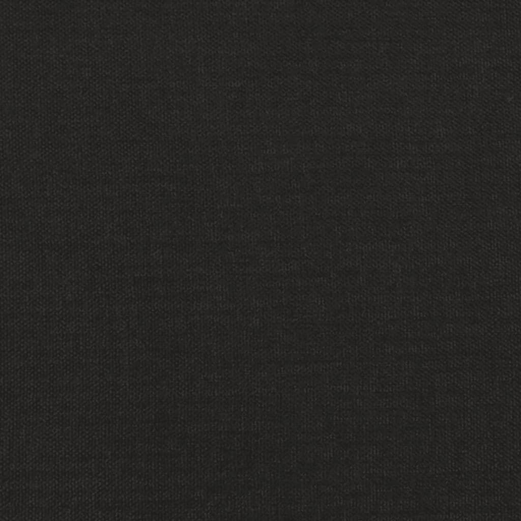 vidaXL Stolček za noge črn 45x29,5x35 cm blago in umetno usnje