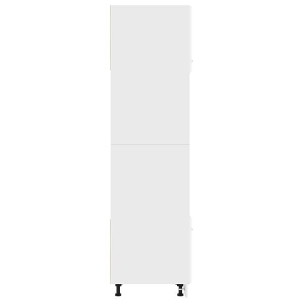 vidaXL Omarica za mikrovalovno pečico “Lyon” bela 60x57x207 cm