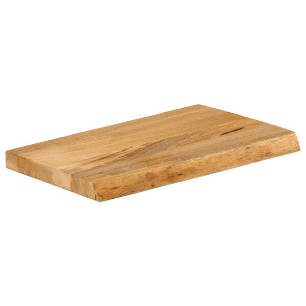 vidaXL Mizna plošča z naravnim robom 40x20x2,5 cm trden mangov les