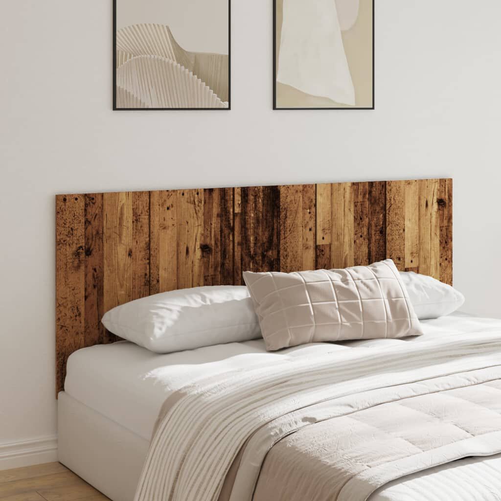 vidaXL Posteljno vzglavje starinski les 200x1,5x80 cm konstruiran les