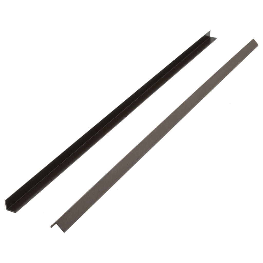 vidaXL Talne obrobne letve 5 kosov WPC 170 cm temno rjave