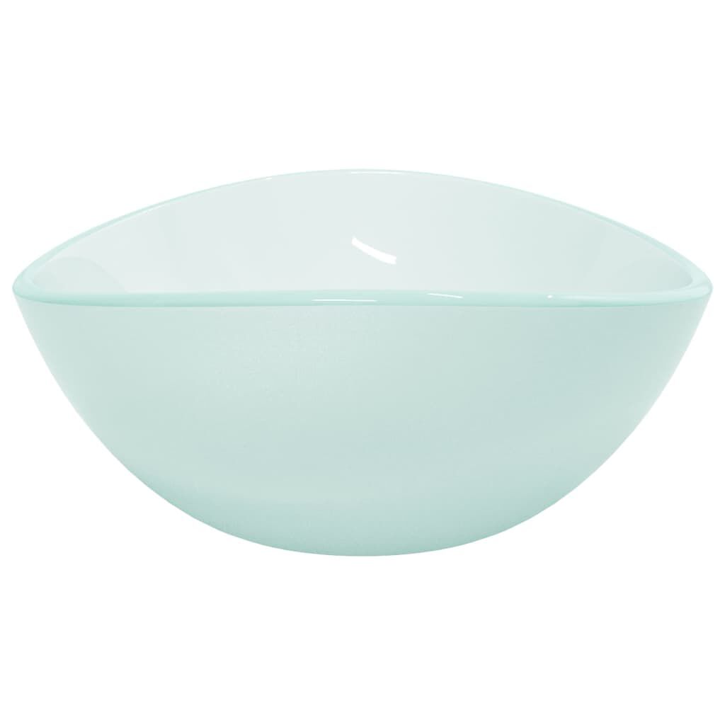 vidaXL Umivalnik kaljeno steklo 54,5x35x15,5 cm mat