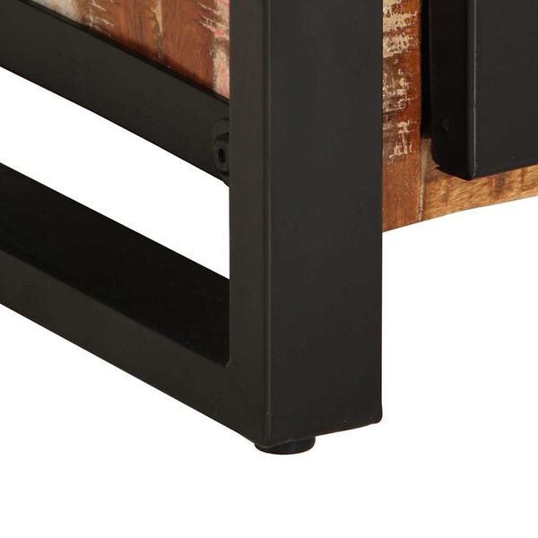 vidaXL Komoda večbarvna 55x35x70 cm trden predelan les