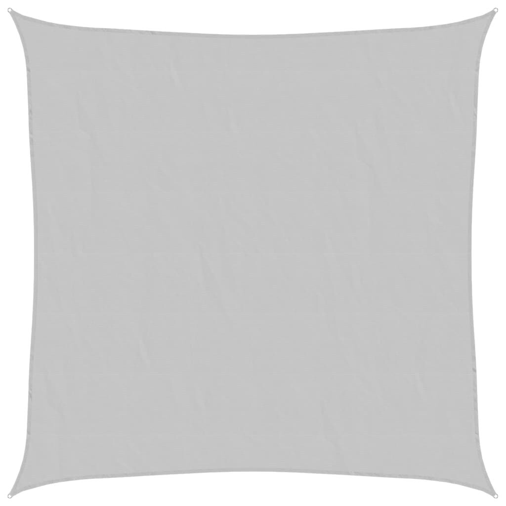 vidaXL Senčno jadro svetlo sivo 2x2 m 100 % poliester oxford