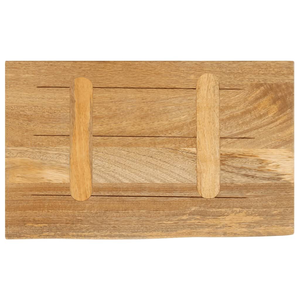 vidaXL Mizna plošča z naravnim robom 40x20x2,5 cm trden mangov les