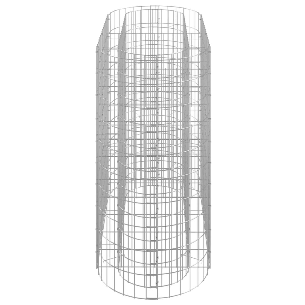 vidaXL Visoka greda gabion pocinkano železo 120x50x100 cm