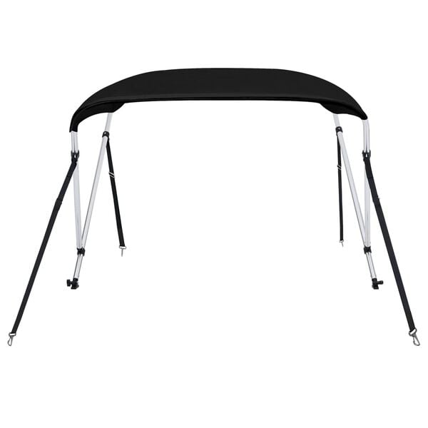 vidaXL Bimini tenda z 2 lokoma črna 180x130x110 cm