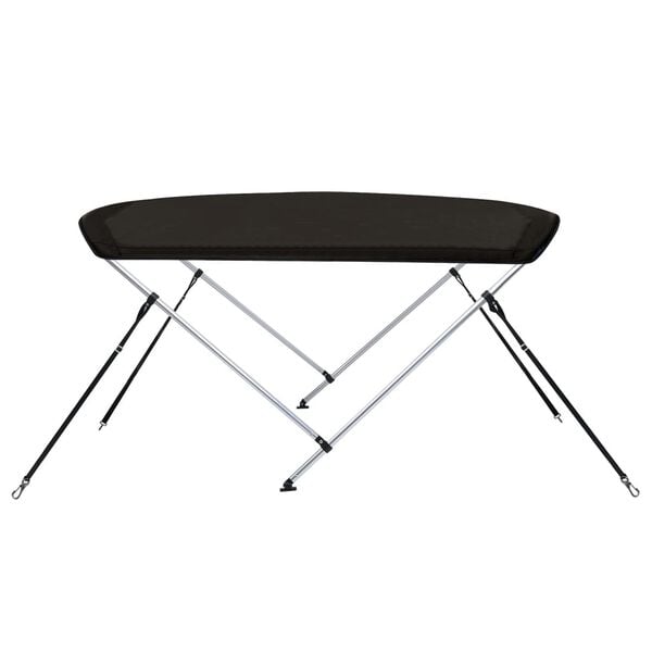 vidaXL Bimini tenda z 2 lokoma črna 180x130x110 cm